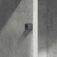 ТВ шкаф Циментено сиво 100 x 38 x 49 см Инженерно дърво