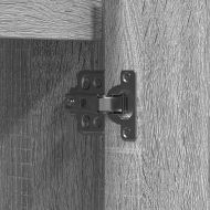 LED конзолна маса Сив Сонома 90 х 32 х 75 см Инженерно дърво