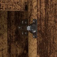 LED конзолна маса Старо дърво 90 х 32 х 75 см Инженерно дърво