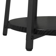 Комплект помощни маси с рафт 2 pcs Черния дъб