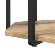 Комплект помощни маси с рафт 2 pcs Кафяво