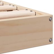 Леглово дъно Естествен 213.5 x 104 x 9 см Солидно борово дърво