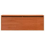 Стенен шкаф Восъчнокафяв 100 x 30 x 35 см Борово дърво масив