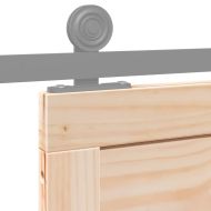 Врата Естествен 100 x 208 см Масивна борова дървесина