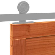 Врата Восъчнокафяв 90 x 208 см Масивна борова дървесина