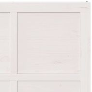 Врата за плевня Бяло 100 x 210 cm Борово дърво масив