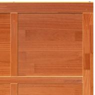 Врата за плевня Восъчнокафяв 100 x 210 cm Борово дърво масив