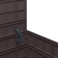 Кутия за съхранение в градината Кафяво 55 x 53 x 57 см