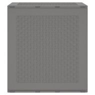 Кутия за съхранение в градината Светлосиво 55 x 53 x 57 см