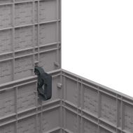 Кутия за съхранение в градината Светлосиво 55 x 53 x 57 см