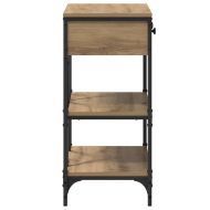 Конзолна маса с чекмедже с рафт Кафяво 100 x 34,5 x 75 см Дърво