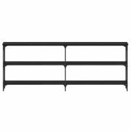 Конзолна маса Черен дъб 200 x 29 x 75 cm