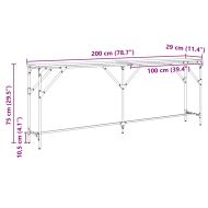 Конзолна маса дъб артизан 200 x 29 x 75 cm
