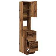Кухненски шкаф с чекмедже с рафт Старо дърво Инженерно дърво