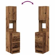 Кухненски шкаф с чекмедже с рафт Старо дърво Инженерно дърво