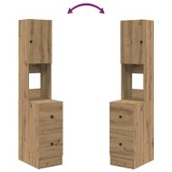 Кухненски шкаф с чекмедже с рафт дъб артизан Инженерно дърво