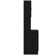 Кухненски шкаф с чекмедже с рафт Черен дъб Инженерно дърво