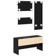 Комплект мебели за антре 4 pcs Старо дърво Инженерно дърво