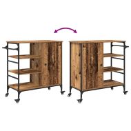 Кухненска количка Старо дърво 87.5 x 39 x 84.5 см