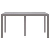 Градинска маса за хранене Светлосиво 150 x 100 x 73 см