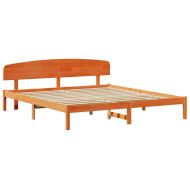 Рамка за легло с таблото Кафяво с восъчно покритие 180 x 200 cm