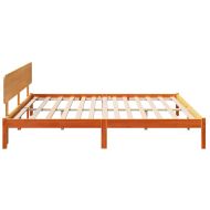 Рамка за легло с таблото Кафяво с восъчно покритие 180 x 200 cm