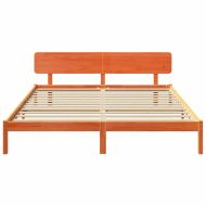 Рамка за легло с таблото Кафяво с восъчно покритие 180 x 200 cm