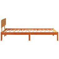 Рамка за легло с таблото Кафяво с восъчно покритие 75 x 190 cm