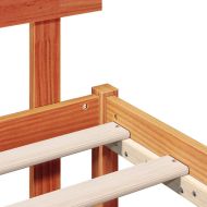 Рамка за легло Кафяво 90 x 190 cm Масивна борова дървесина