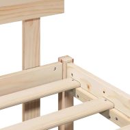 Рамка за легло Кафяво 180 x 200 cm Масивна борова дървесина