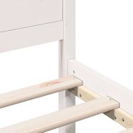 Рамка за легло Бяло 180 x 200 cm Масивна борова дървесина