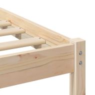 Рамка за легло Кафяво 120 x 200 cm Солидно борово дърво