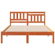 Рамка за легло Восъчнокафяв 135 x 190 cm Борово дърво масив
