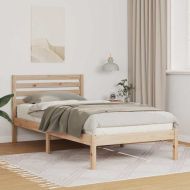 Рамка за легло Кафяво 80 x 200 cm Солидно борово дърво