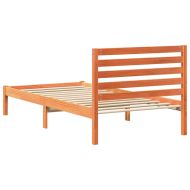 Рамка за легло с таблото Кафяво с восъчно покритие 90 x 200 cm