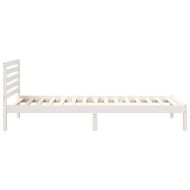 Рамка за легло с таблото Бяло 90 x 210 cm Солидно борово дърво