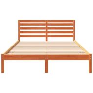 Рамка за легло с таблото Кафяво с восъчно покритие 140 x 220 cm