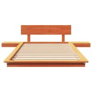 Рамка за легло Кафяво 100 x 200 cm Дърво