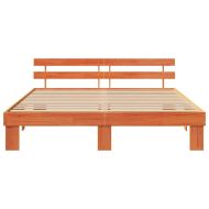 Рамка за легло с таблото Кафяво с восъчно покритие 180 x 200 cm