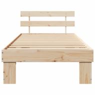 Рамка за легло Естествен 90 x 200 cm Солидно борово дърво