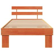 Рамка за легло с таблото Кафяво с восъчно покритие 90 x 200 cm