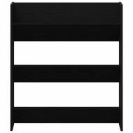 Шкаф за обувки 2 pcs Черния дъб 85 x 18 x 90 см Инженерно дърво