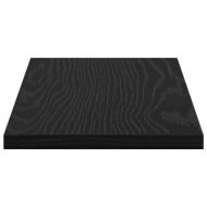 Етажерка Борд 4 pcs Черно 40 x 20 x 1,5 cm Инженерно дърво
