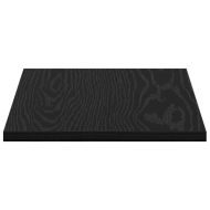 Етажерка Борд 4 pcs Черно 40 x 30 x 1,5 cm Инженерно дърво