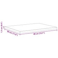 Етажерка Борд 4 pcs Черно 40 x 30 x 1,5 cm Инженерно дърво