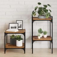 Етажерка Борд 4 pcs Кафяво 40 x 40 x 1,5 cm Инженерно дърво