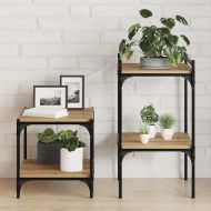 Етажерка Борд 4 pcs Кафяво 40 x 40 x 1,5 cm Инженерно дърво