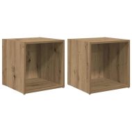 Комплект ТВ шкаф 2 pcs Дъб 37 x 35 x 37,5 см Инженерно дърво