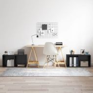 Комплект ТВ шкаф 4 pcs Черно 37 x 35 x 37,5 см Инженерно дърво