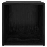 Комплект ТВ шкаф 4 pcs Черно 37 x 35 x 37,5 см Инженерно дърво